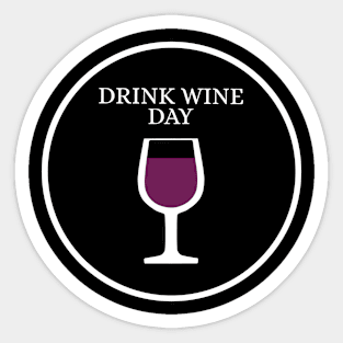 Wine Day - Red Sticker